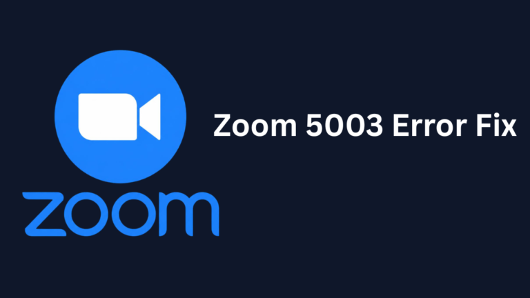 Zoom 5003 error