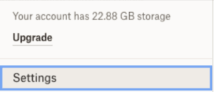 Dropbox storage usage  